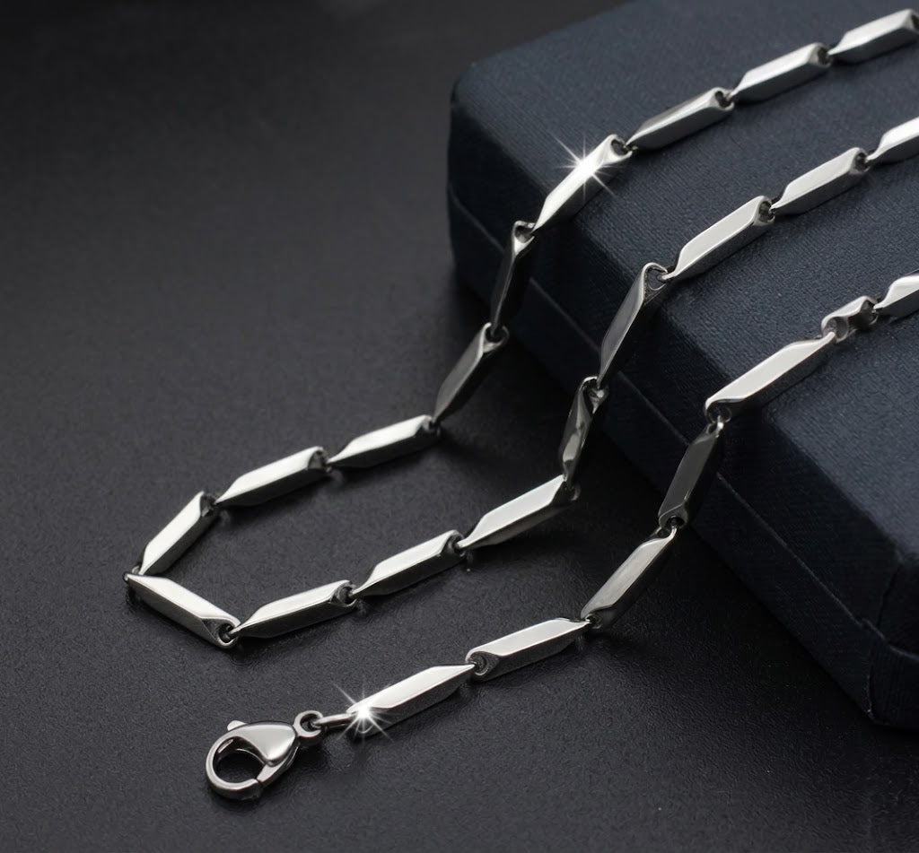Rice Chain - Luxurious Silver Chain Necklace