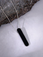 Bar Pendant Necklace - Stylish Stainless Steel