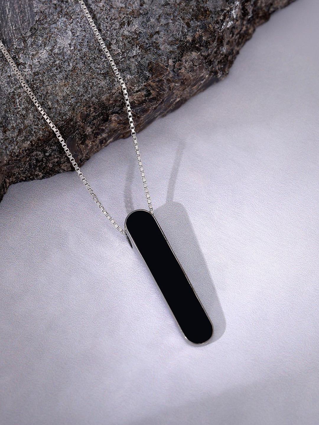 Bar Pendant Necklace - Stylish Stainless Steel