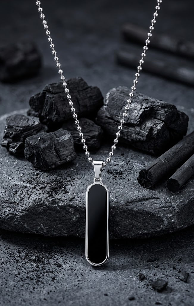 Bar Pendant Necklace - Stylish Stainless Steel