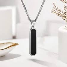 Bar Pendant Necklace - Stylish Stainless Steel
