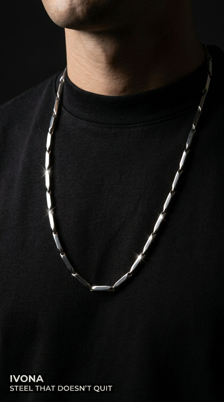 Rice Chain - Luxurious Silver Chain Necklace