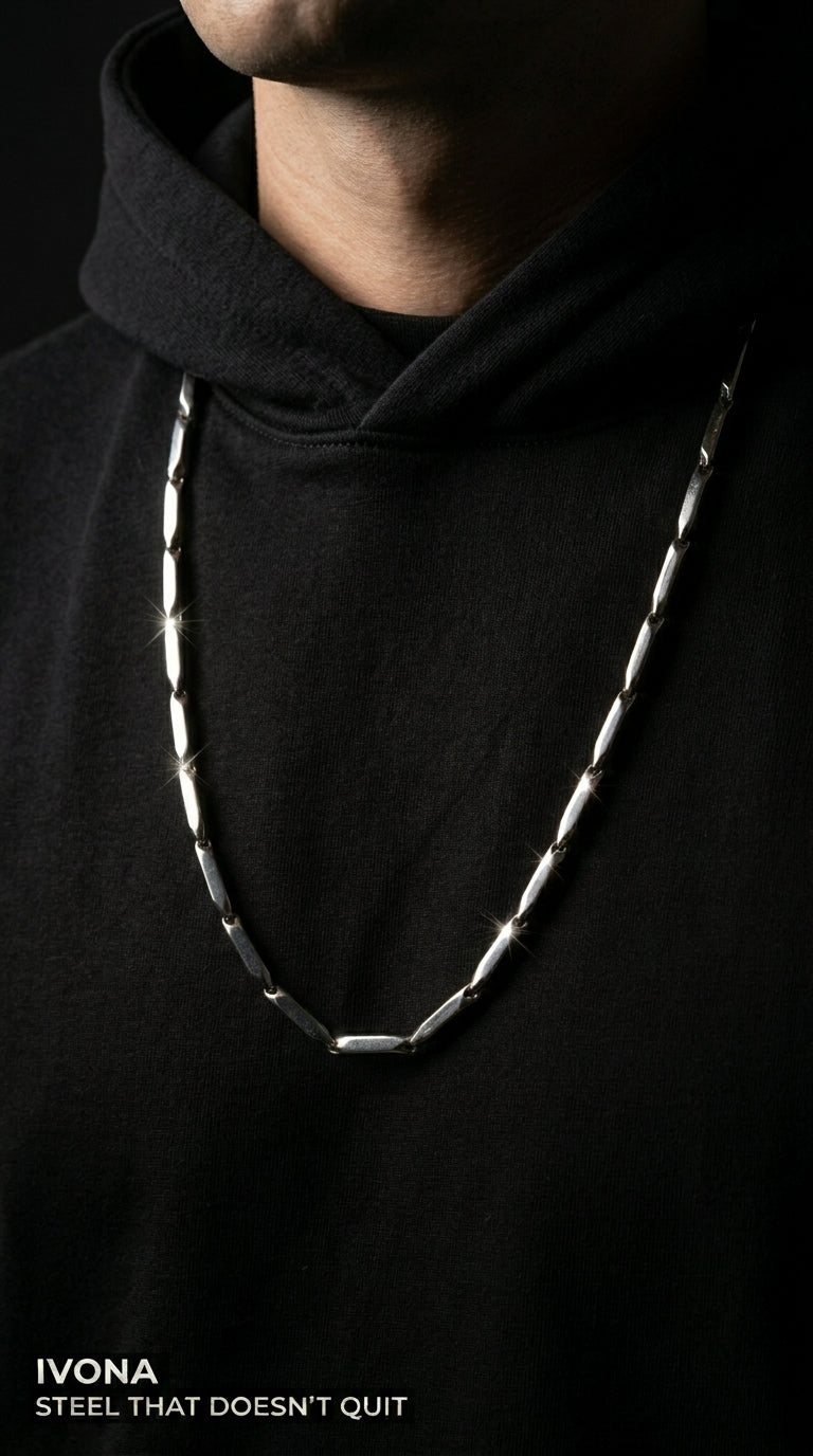 Rice Chain - Luxurious Silver Chain Necklace