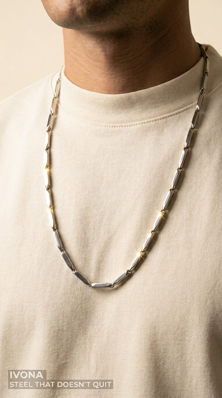 Rice Chain - Luxurious Silver Chain Necklace