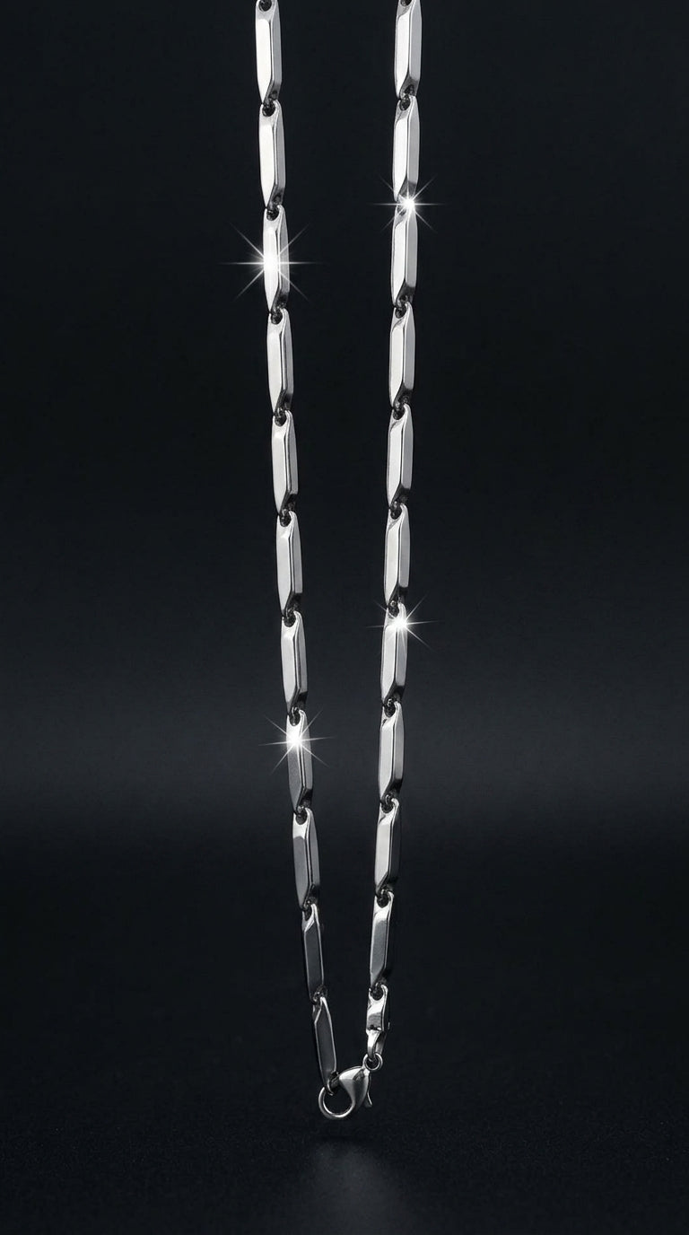 Rice Chain - Luxurious Silver Chain Necklace