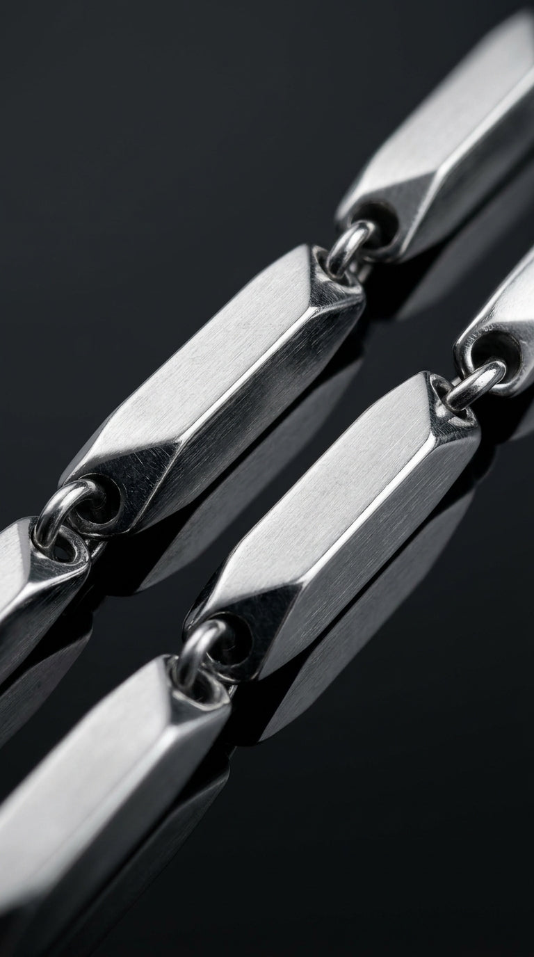 Rice Chain - Luxurious Silver Chain Necklace